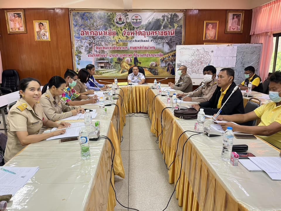 งานป้องกันและบรรเทาสาธารณภัย เข้าร่วมประชุมเตรียมการป้องกันและลดอุบัติเหตุทางถนนช่วงเทศการสงกรานต์ ณ ห้องประชุมอำเภอนาเยีย ชั้น 2 ที่ว่าการอำเภอนาเยีย จังหวัดอุบลราชธานี