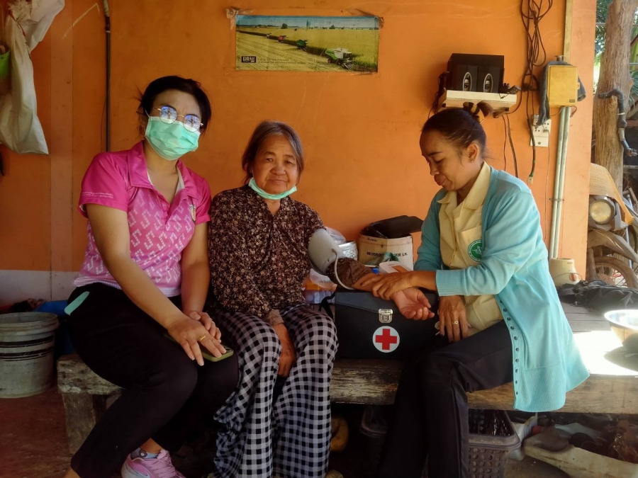 กองสวัสดิการสังคม ดำเนินการออกเยี่ยมผู้สูงอายุที่มีภาวะพึ่งพิง ในพื้นที่ตำบลนาดี ประจำเดือนมีนาคม 2567